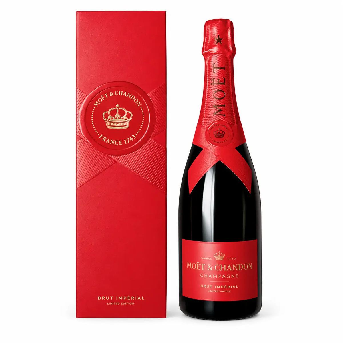SZAMPAN MOËT & CHANDON BRUT IMPÉRIAL W WERSJI CZERWONEJ 12,5% 0,75L W KARTONIKU