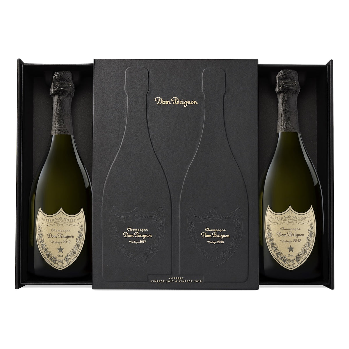 ZESTAW SZAMPANÓW DUO BOX DOM PÉRIGNON BLANC 2017 & 2018